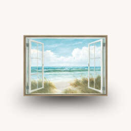 Ocean View I Framed Wall Art