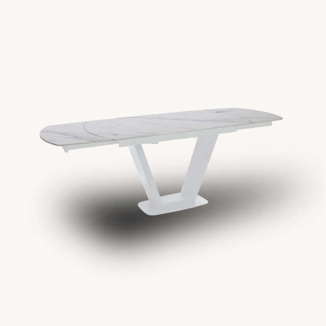 Cordova Motion 120-190cm Dining Table, White