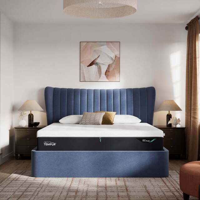 TEMPUR® Horton Ottoman Bed Base, King / Blue - image 1
