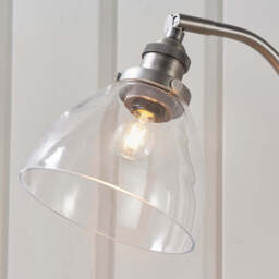 Tatton Brushed Silver Table Lamp - thumbnail 2