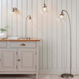 Tatton Brushed Silver Table Lamp - thumbnail 5