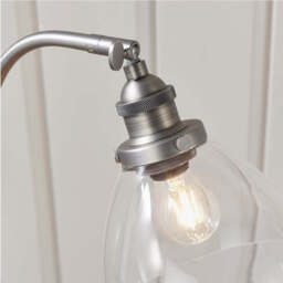Tatton Brushed Silver Table Lamp - thumbnail 7