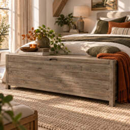 Camia Grey Blanket Box - thumbnail 1
