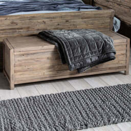 Camia Grey Blanket Box