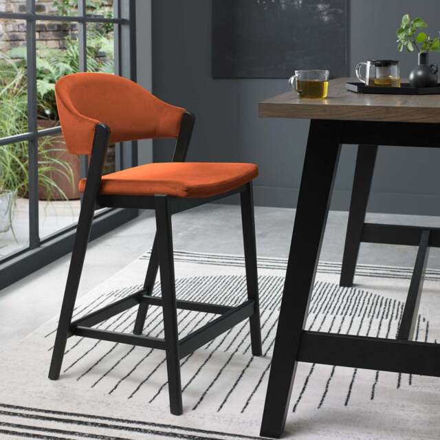 Highgate Peppercorn Barstool, Orange