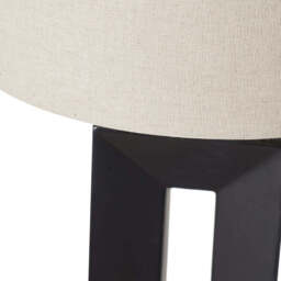 Black Tall Block Table Lamp - thumbnail 5