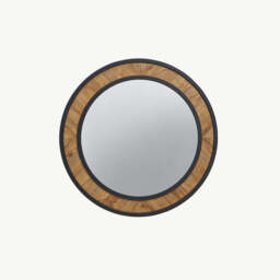 Glendale Rustic Oak Wall Mirror - thumbnail 3