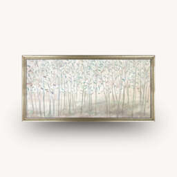 Soft Mist in a Gentle Forest Framed Wall Art