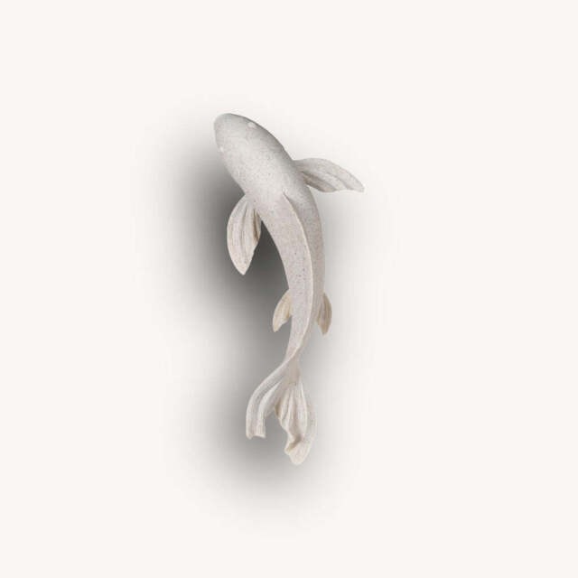 White Koi Wall Art
