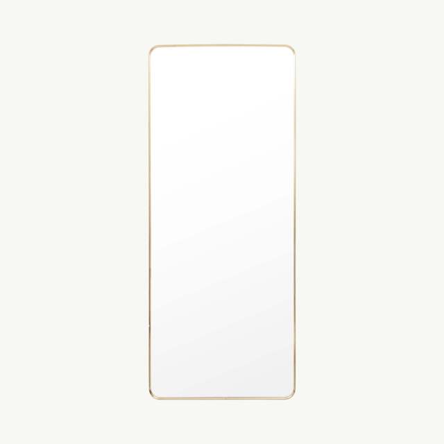 Bordeaux Rectangle Leaner Mirror, Gold