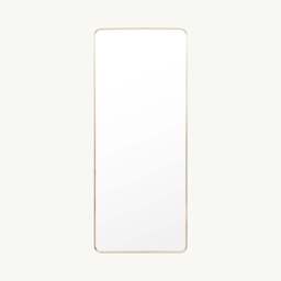 Bordeaux Rectangle Leaner Mirror, Gold