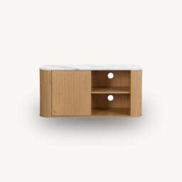 Rosalia Small TV Unit, Oak - thumbnail 4