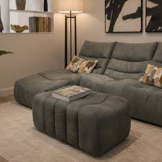 Napoli Small Rectangular Ottoman