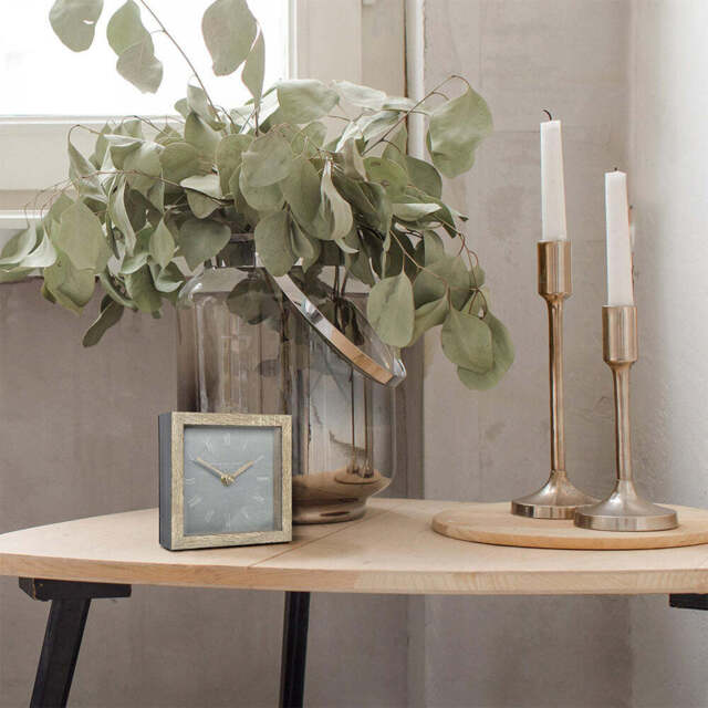 "5"" Nordic Mantel Clock Cement" - image 1