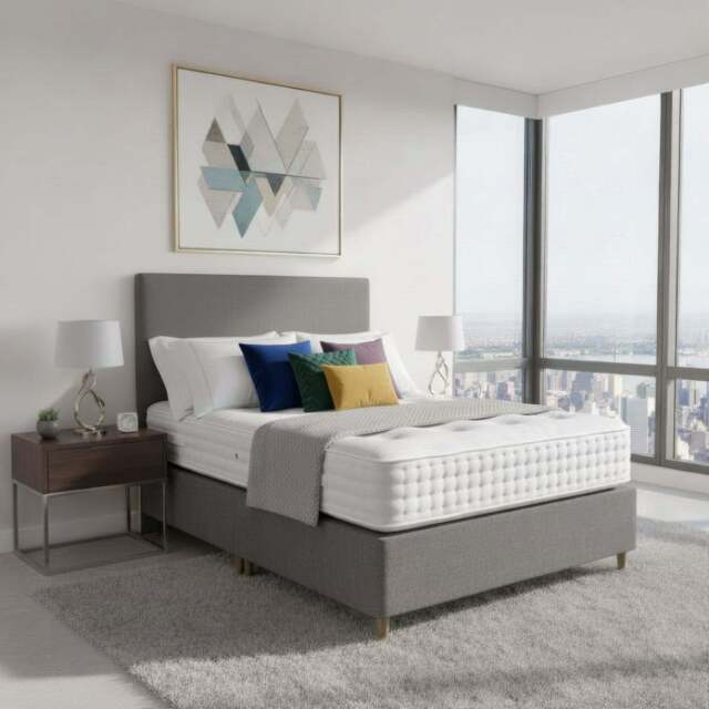 Arighi Bianchi Prarie Bed, Double / Dark Grey - image 1