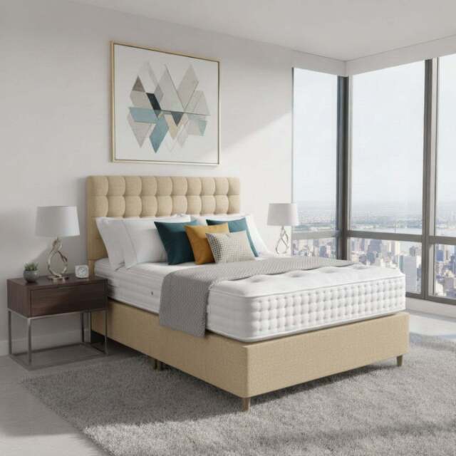 Arighi Bianchi Leg Bed Base, Single / Beige