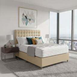 Arighi Bianchi Leg Bed Base, Single / Beige