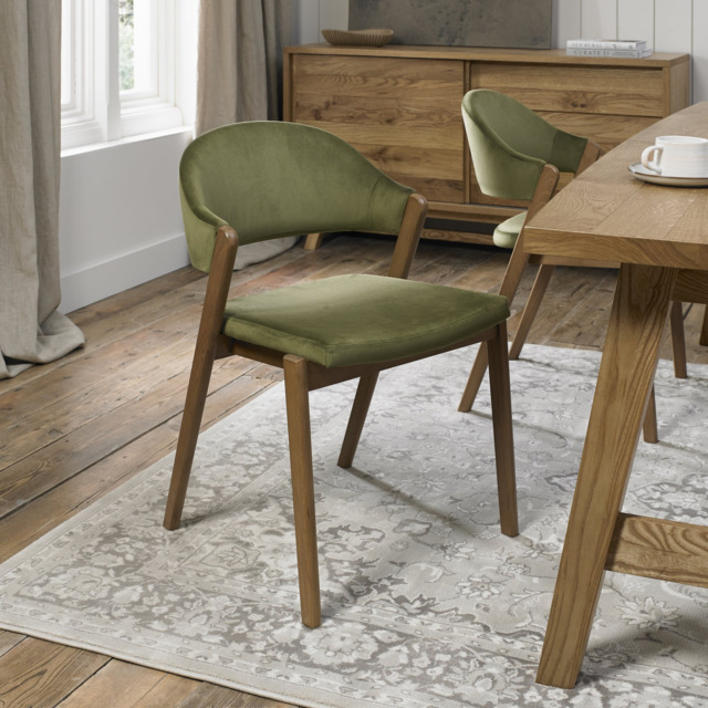 Highgate Rustic Oak Dining Chair, Brown - image 1