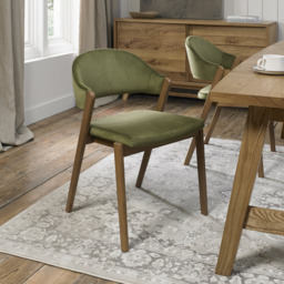 Highgate Rustic Oak Dining Chair, Brown
