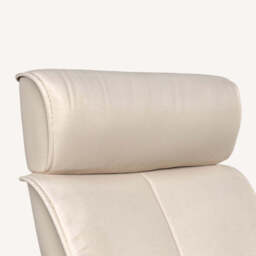 Pheobe Reclining Chair and Footstool, Large / White - thumbnail 5