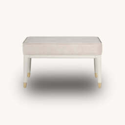 Dante Dressing Table Stool, Beige - thumbnail 1