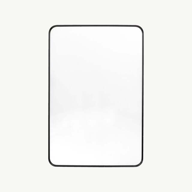 Bordeaux Rectangular Mirror, Black - image 1