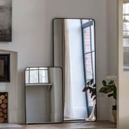 Bordeaux Rectangular Mirror, Black - thumbnail 2