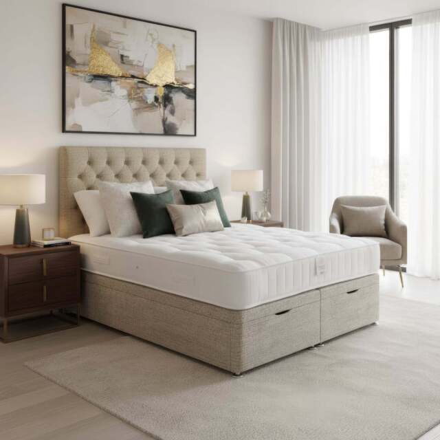 Arighi Bianchi Ottoman Antoinette Bed, Super King / Light Grey - image 1