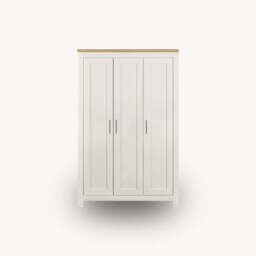 Burwick 3DR Wardrobe, Cream - thumbnail 2