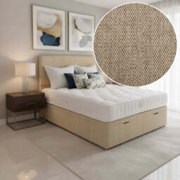 Arighi Bianchi Ottoman Prarie Bed, Super King / Brown - thumbnail 2