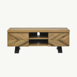Glendale Rustic Oak Entertainment Unit - thumbnail 2