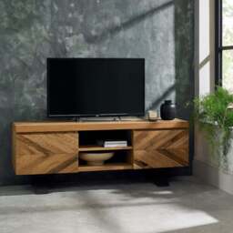 Glendale Rustic Oak Entertainment Unit - thumbnail 1