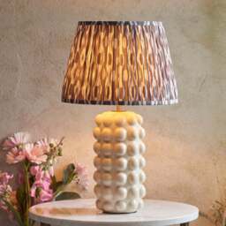 Kari Ikat Table Lamp, Grey