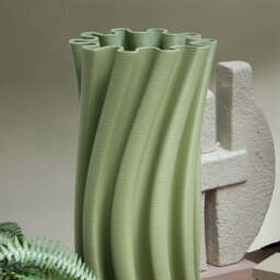 Twisted 3D Effect Printed Vase - thumbnail 2