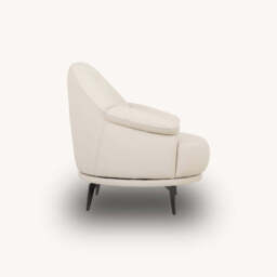 Valeria Swivel Amrchair, Natural - thumbnail 3