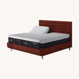 TEMPUR® Arc Adjustable Bed with Vectra Headboard, Super King / Dark Brown