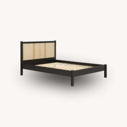 Washington Rattan Bed, Black / Double - thumbnail 5