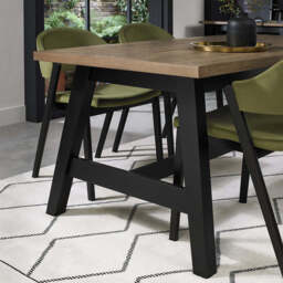 Highgate Weathered Oak 177-222cm Extending Dining Table - thumbnail 1