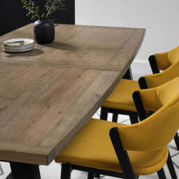 Highgate Weathered Oak 177-222cm Extending Dining Table - thumbnail 2