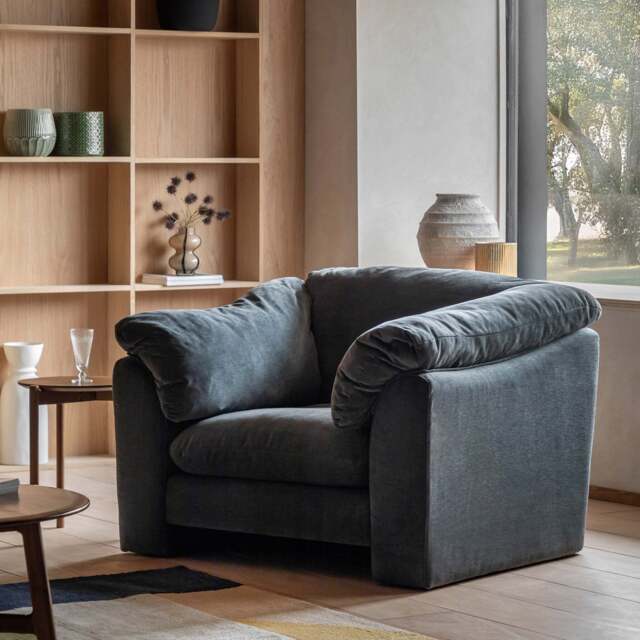 Sloane Armchair, Blue
