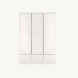 Ashburnham White Triple Wardrobe - thumbnail 2
