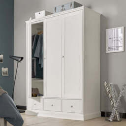Ashburnham White Triple Wardrobe - thumbnail 1