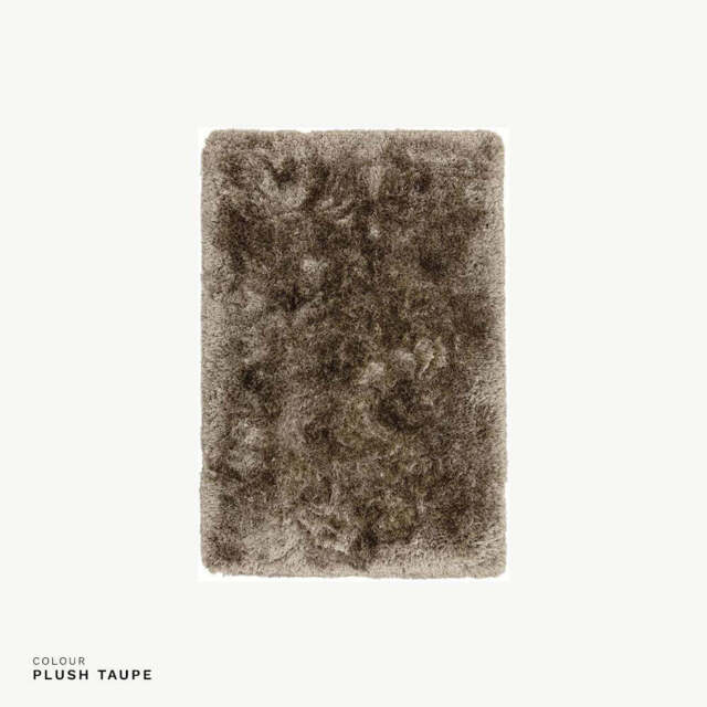 Plush Rug Dark, 200cm x 300cm / Light Brown