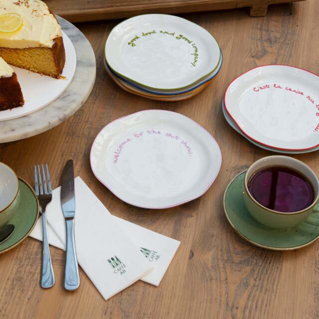 """Welcome to the shit show"" Lilac Tableware Plate" - image 1