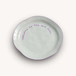 """Welcome to the shit show"" Lilac Tableware Plate" - thumbnail 8