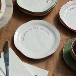 """Welcome to the shit show"" Lilac Tableware Plate" - thumbnail 3