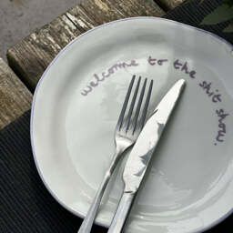 """Welcome to the shit show"" Lilac Tableware Plate" - thumbnail 7
