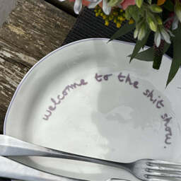 """Welcome to the shit show"" Lilac Tableware Plate" - thumbnail 6