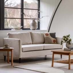 Camberwell 3 Seater Sofa, Natural - thumbnail 1