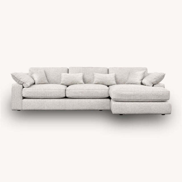 Belmore Large Chaise Sofa, Right Hand Facing / Large / Natural